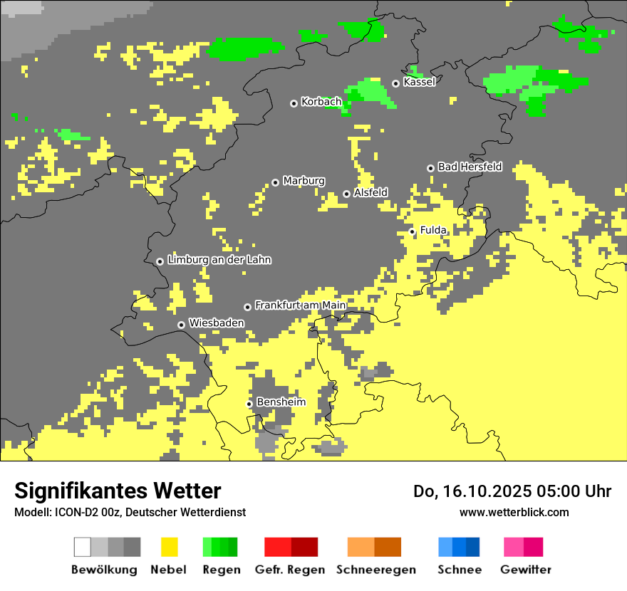 Modellkarten Signifikantes Wetter