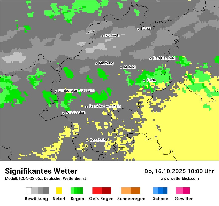 Modellkarten Signifikantes Wetter