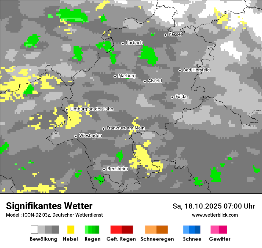 Modellkarten Signifikantes Wetter