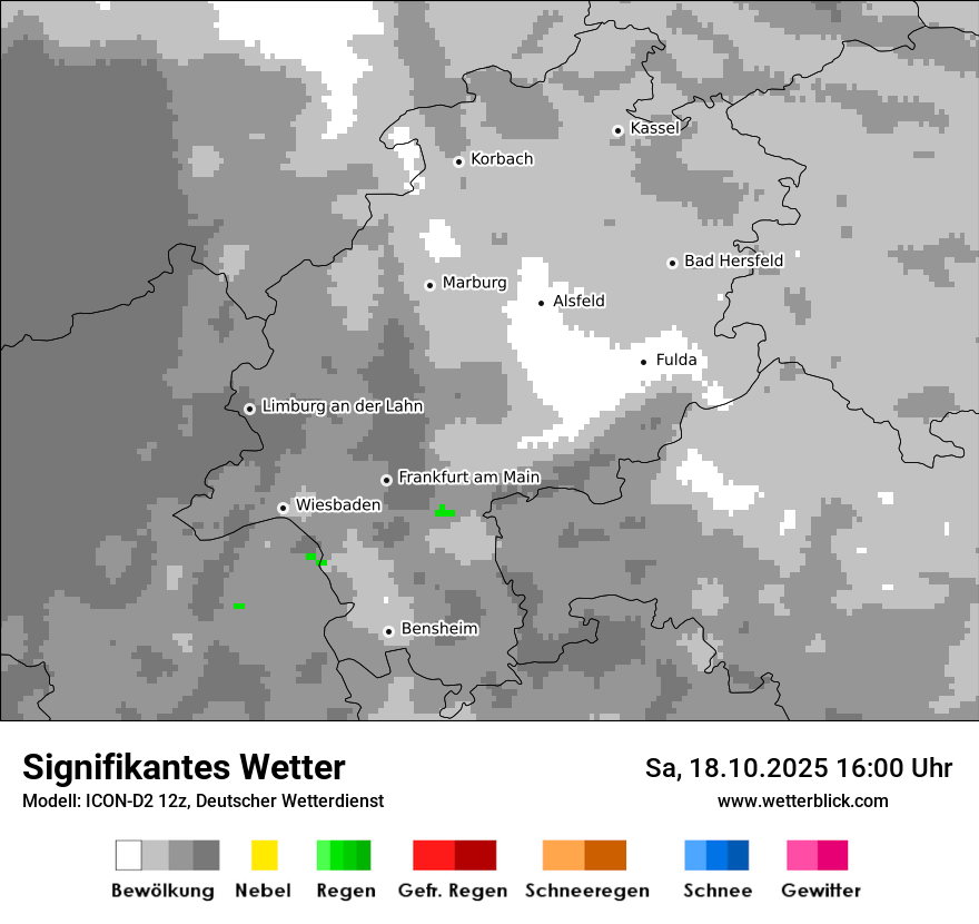 Modellkarten Signifikantes Wetter
