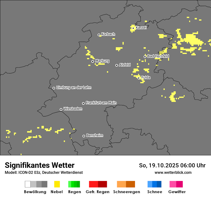 Modellkarten Signifikantes Wetter