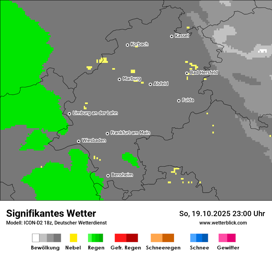 Modellkarten Signifikantes Wetter