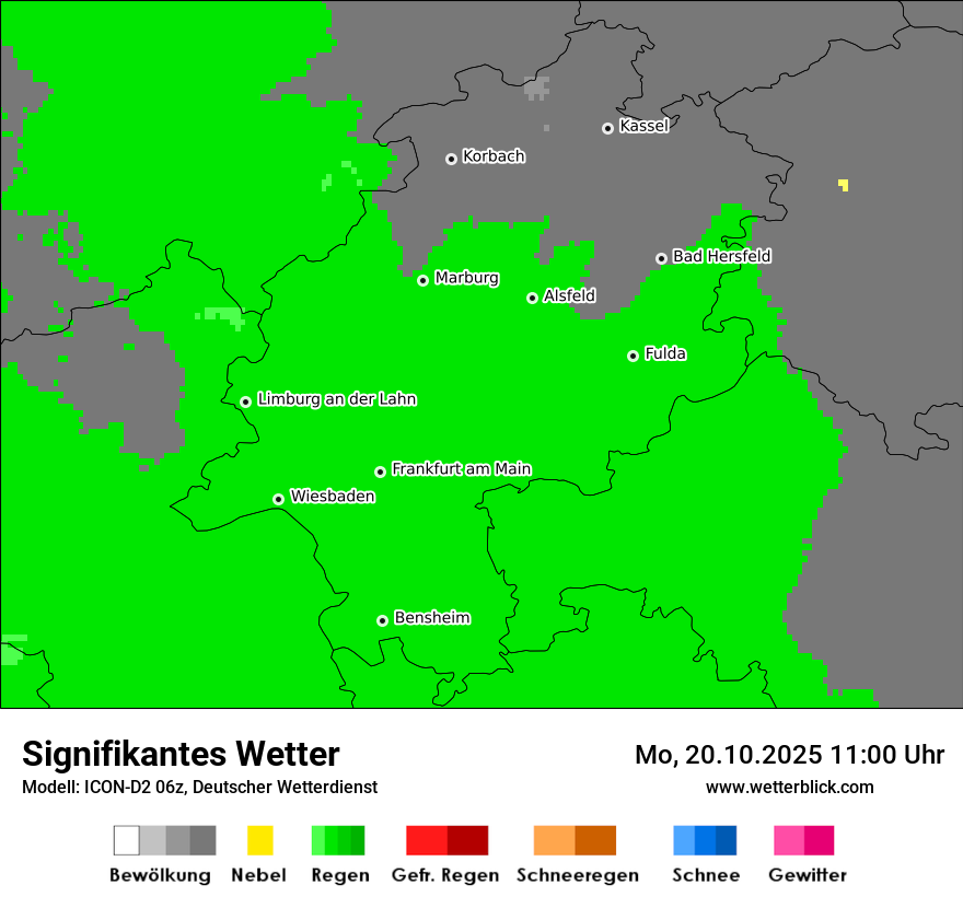 Modellkarten Signifikantes Wetter