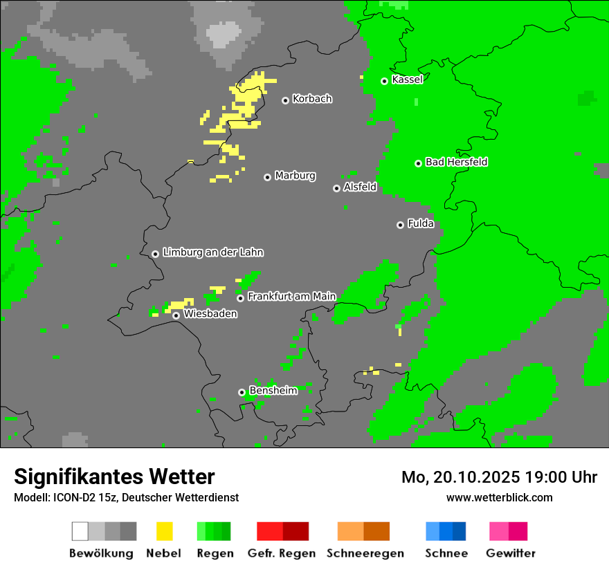 Modellkarten Signifikantes Wetter