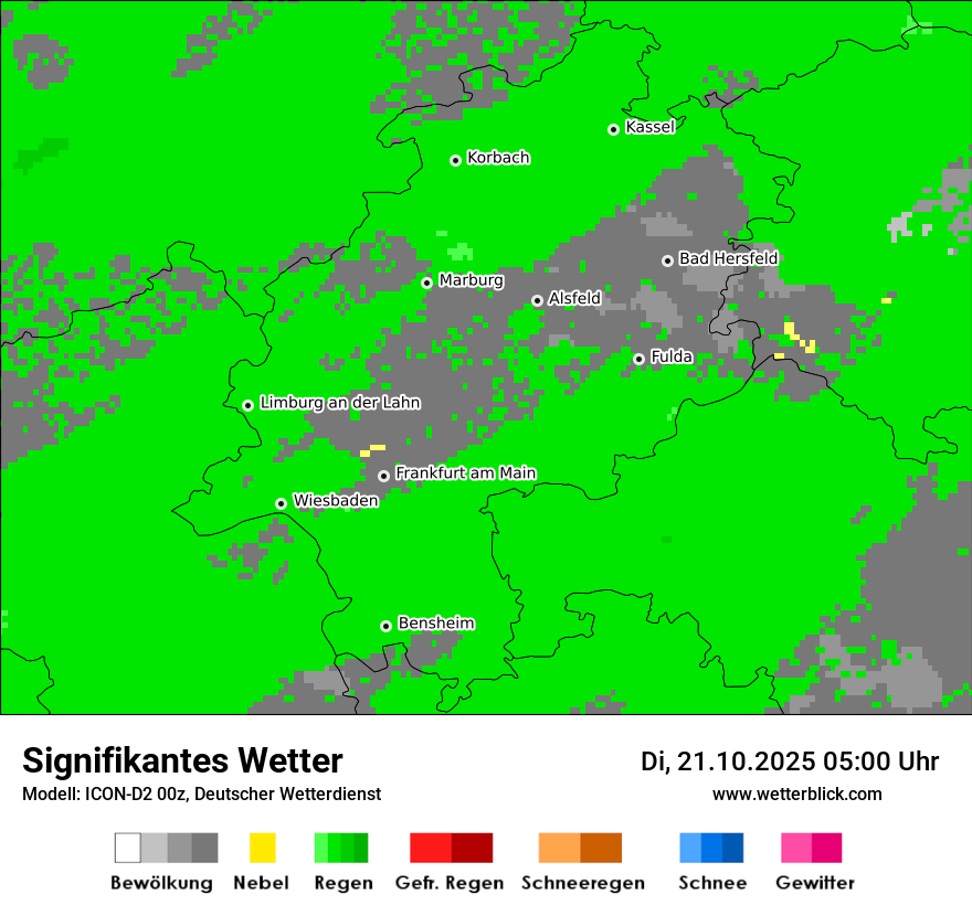 Modellkarten Signifikantes Wetter
