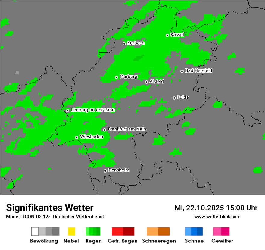 Modellkarten Signifikantes Wetter