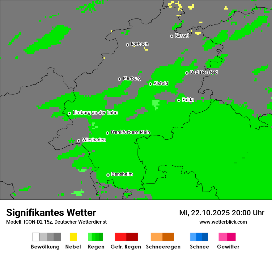 Modellkarten Signifikantes Wetter