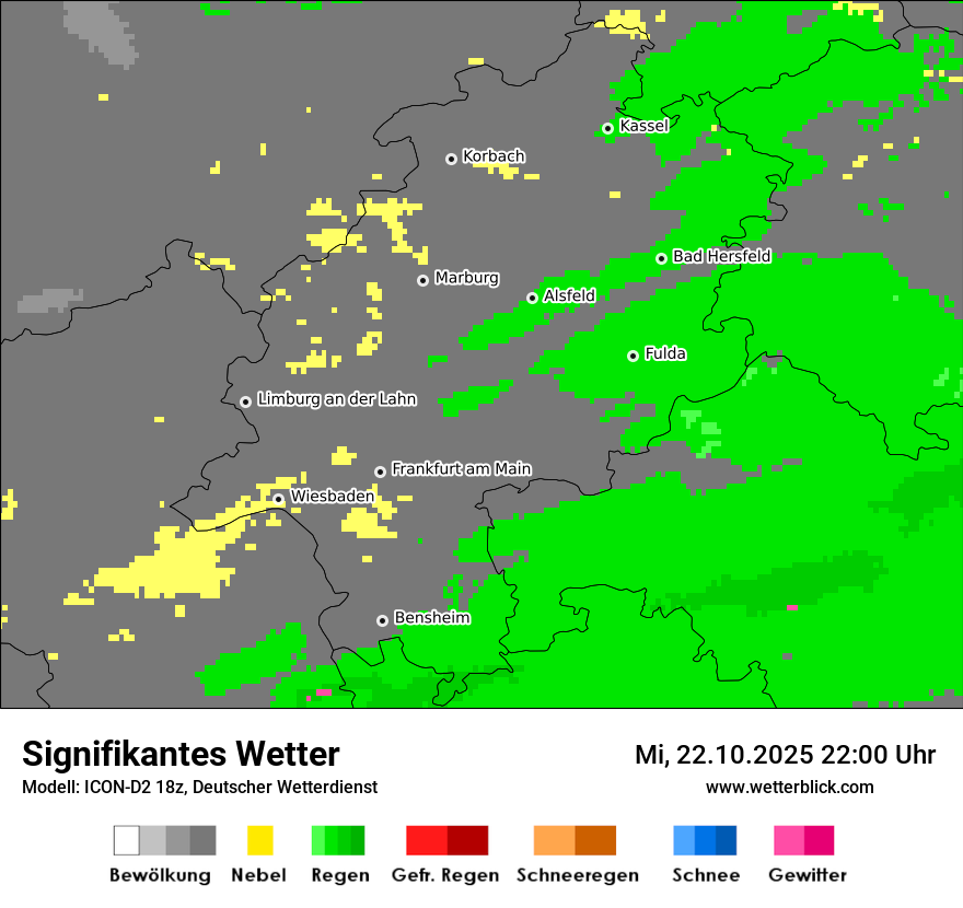 Modellkarten Signifikantes Wetter