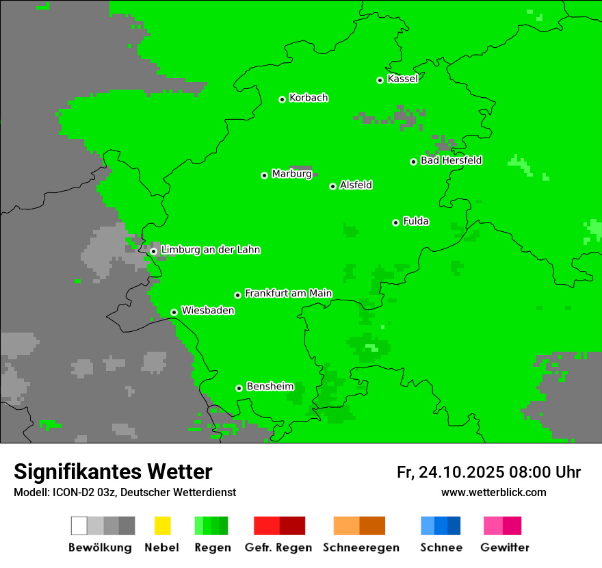 Modellkarten Signifikantes Wetter