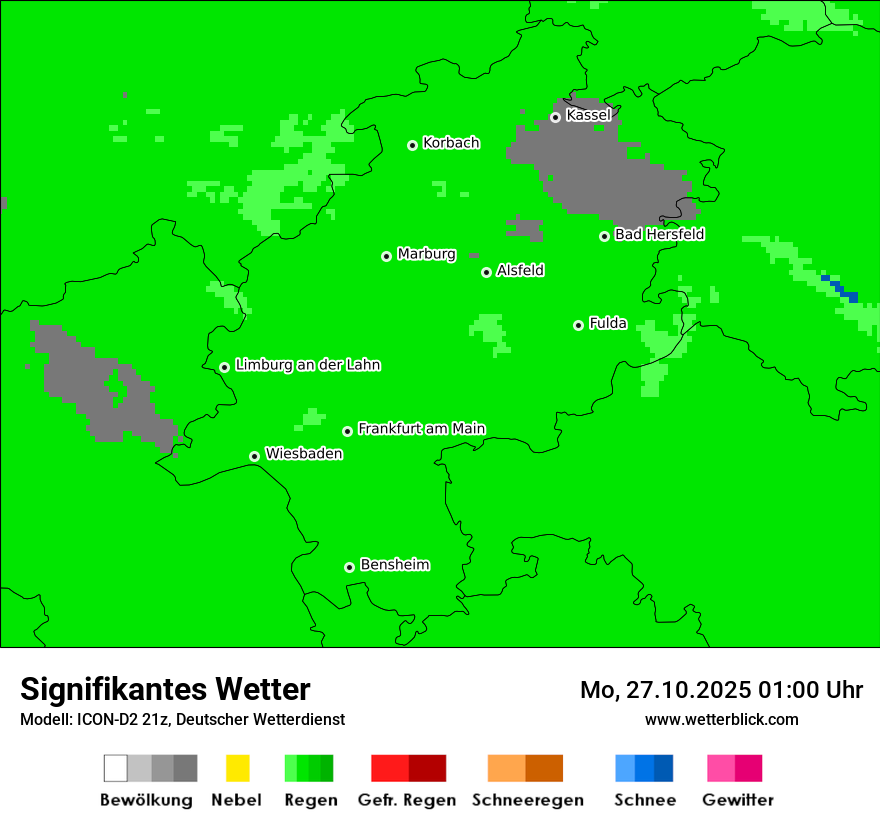 Modellkarten Signifikantes Wetter