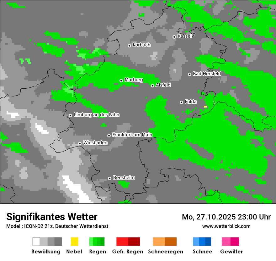 Modellkarten Signifikantes Wetter