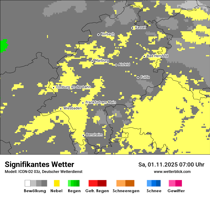 Modellkarten Signifikantes Wetter