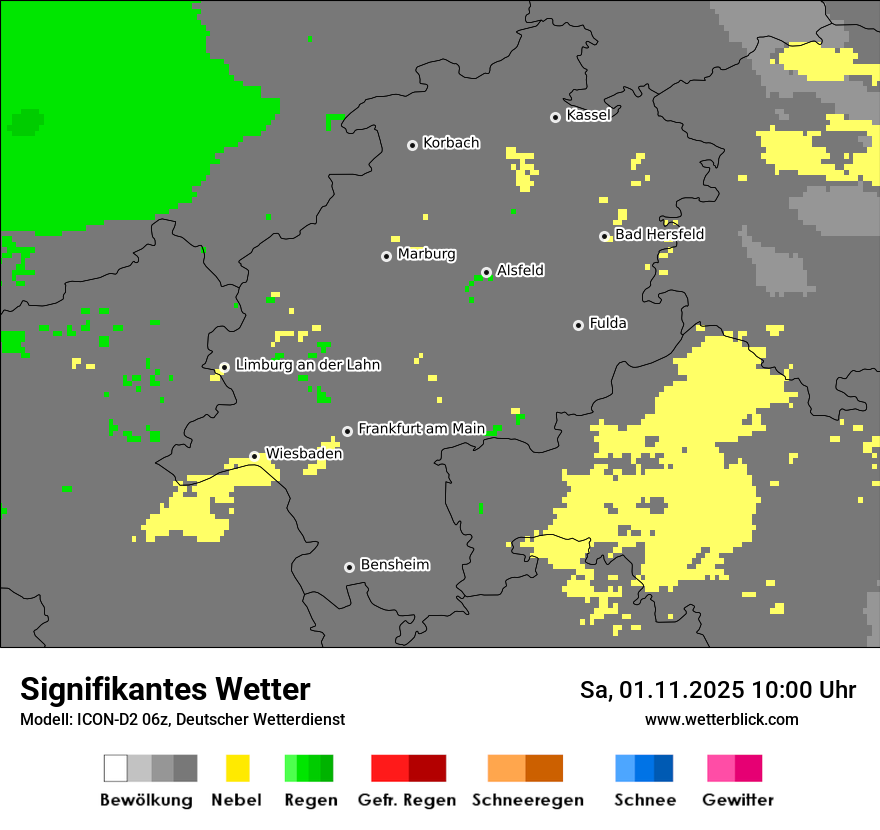 Modellkarten Signifikantes Wetter