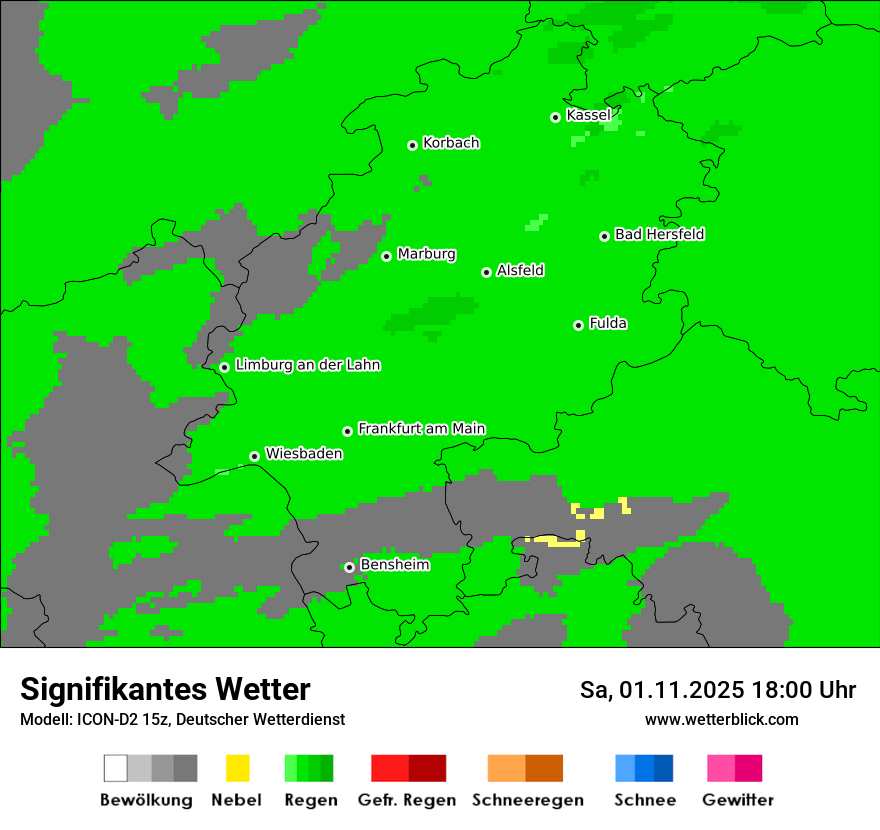 Modellkarten Signifikantes Wetter