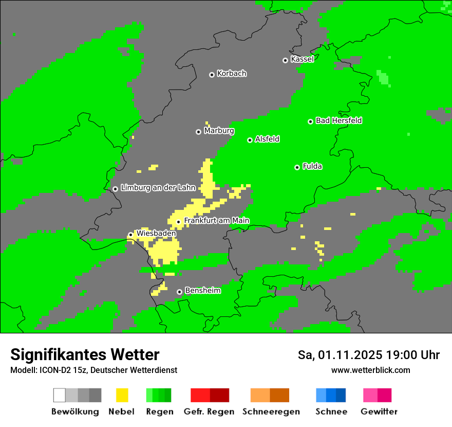 Modellkarten Signifikantes Wetter