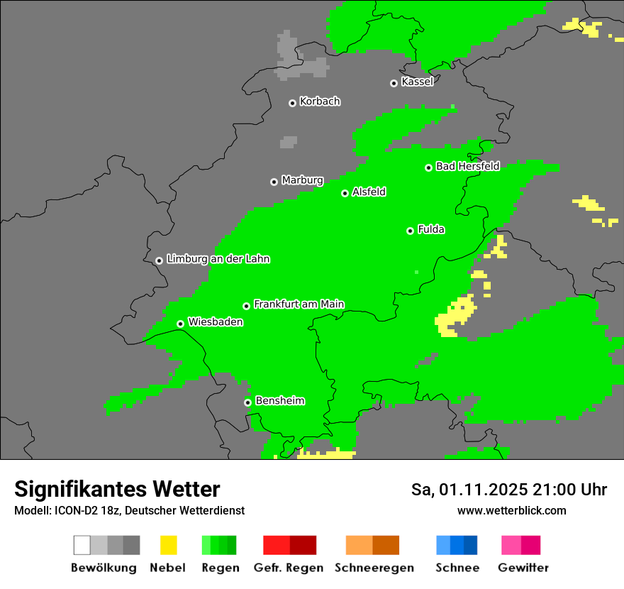 Modellkarten Signifikantes Wetter