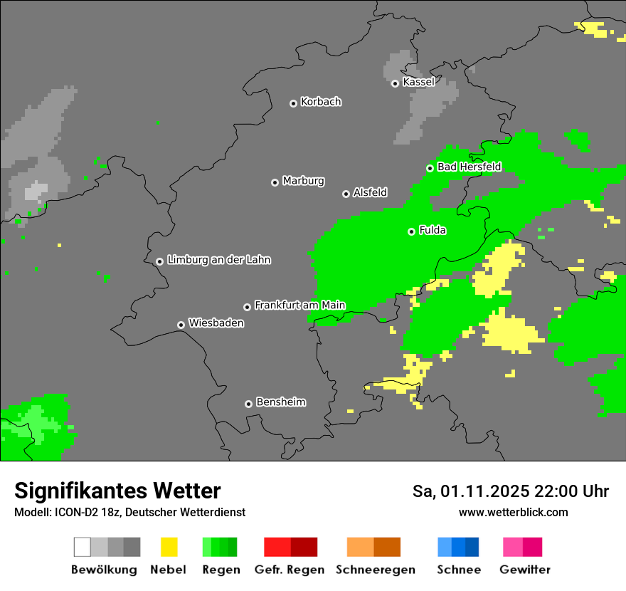 Modellkarten Signifikantes Wetter
