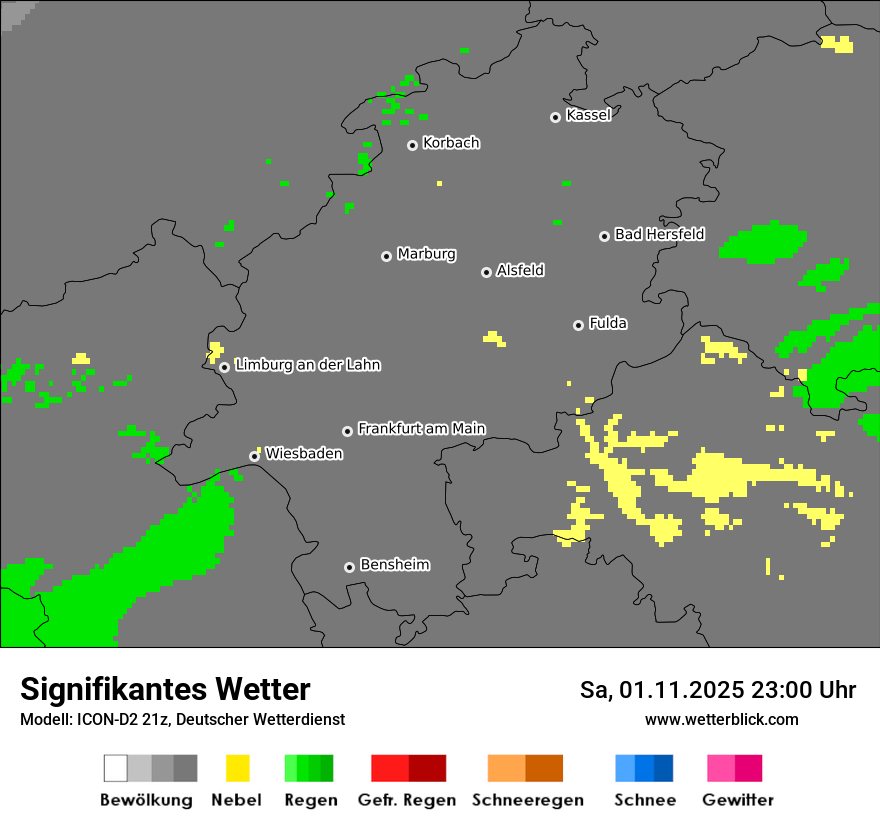 Modellkarten Signifikantes Wetter