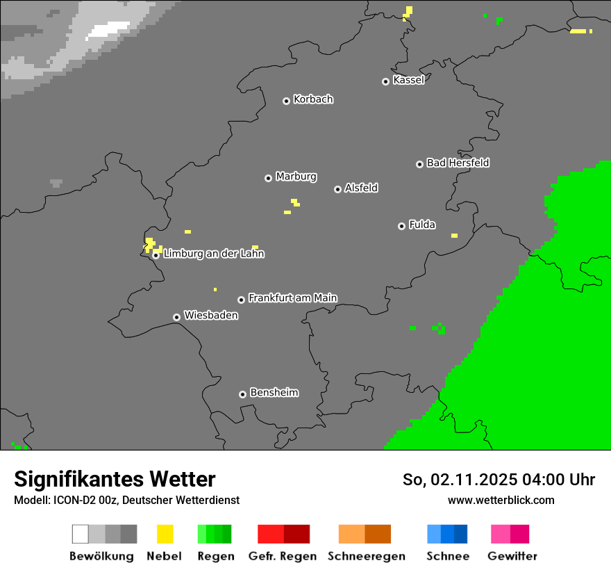 Modellkarten Signifikantes Wetter