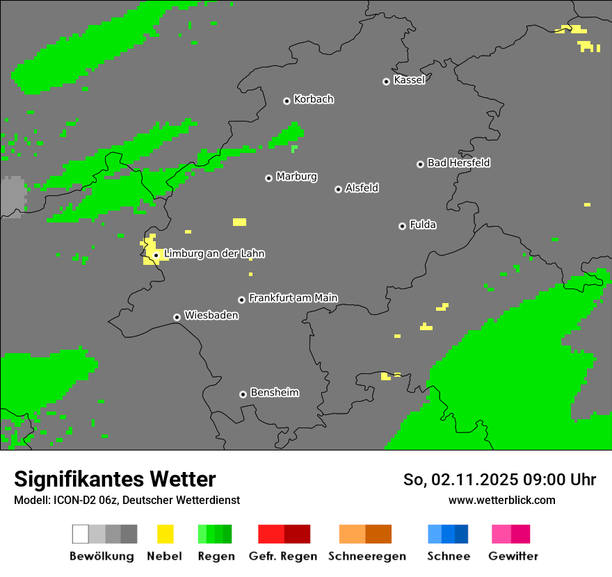 Modellkarten Signifikantes Wetter