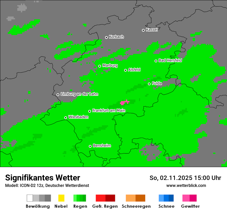 Modellkarten Signifikantes Wetter