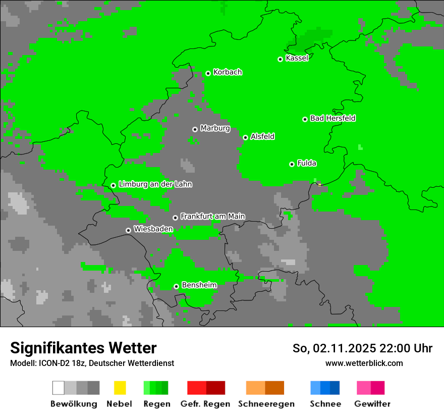 Modellkarten Signifikantes Wetter