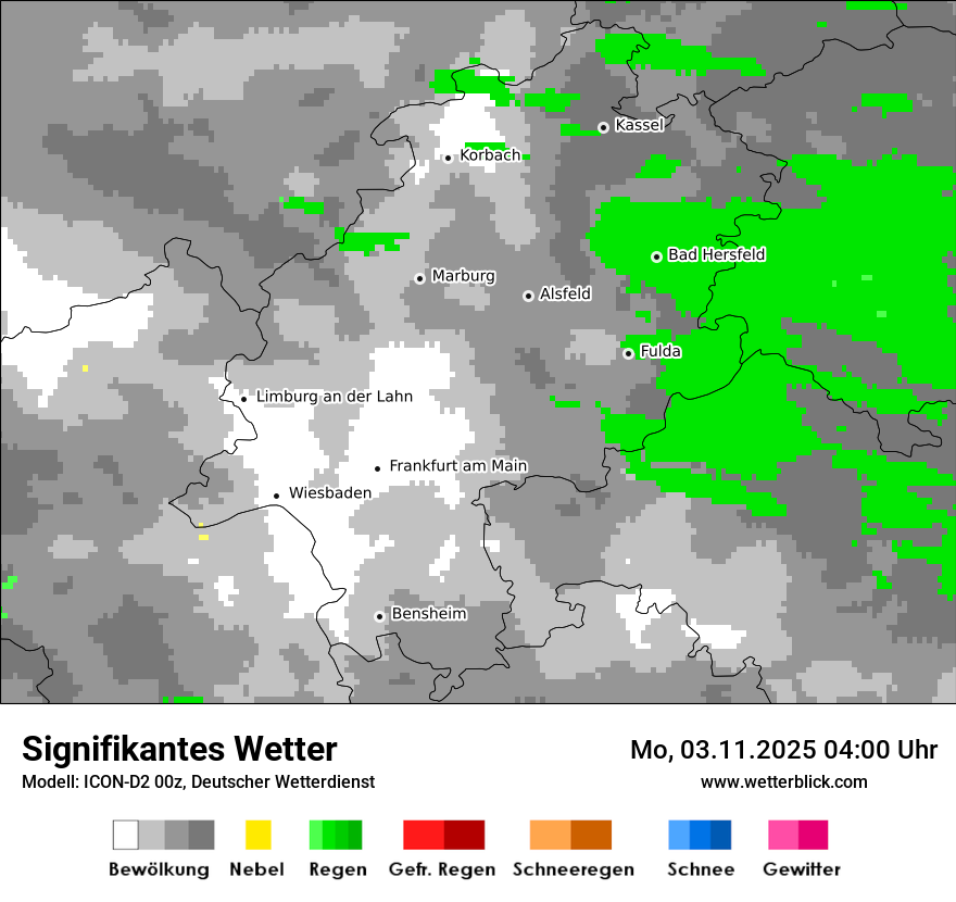 Modellkarten Signifikantes Wetter