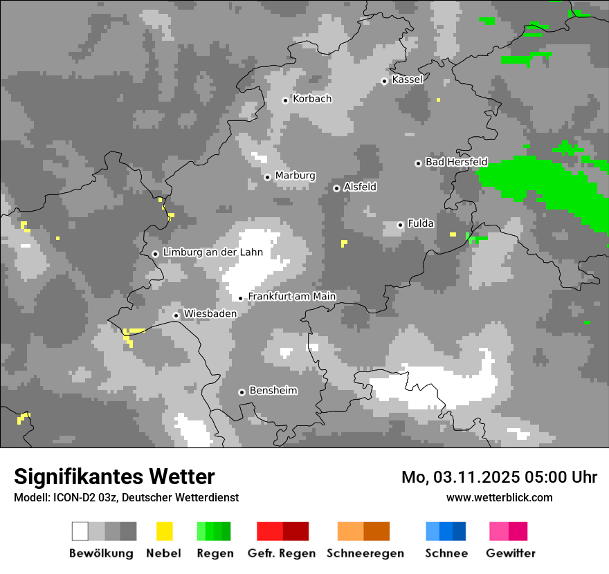 Modellkarten Signifikantes Wetter