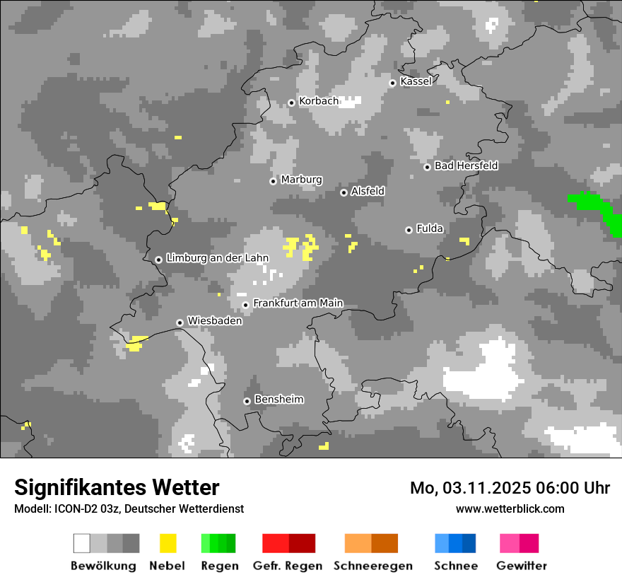Modellkarten Signifikantes Wetter