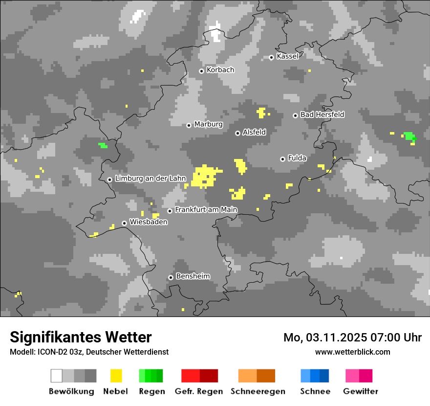 Modellkarten Signifikantes Wetter