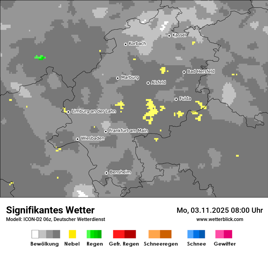 Modellkarten Signifikantes Wetter