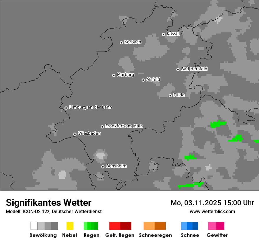 Modellkarten Signifikantes Wetter