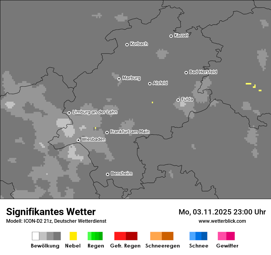 Modellkarten Signifikantes Wetter