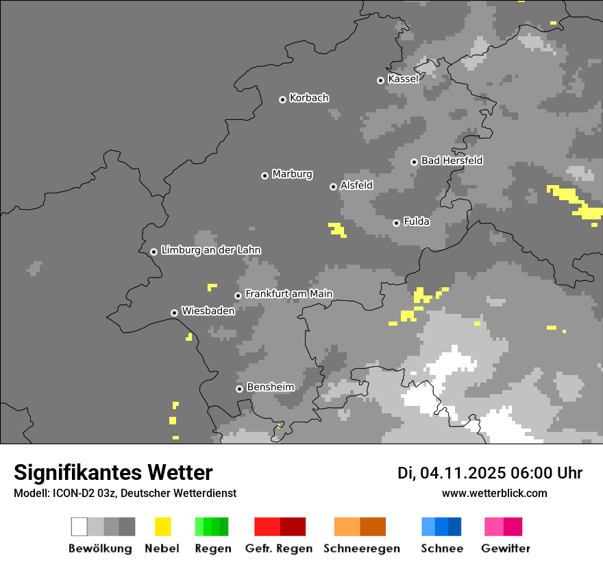Modellkarten Signifikantes Wetter