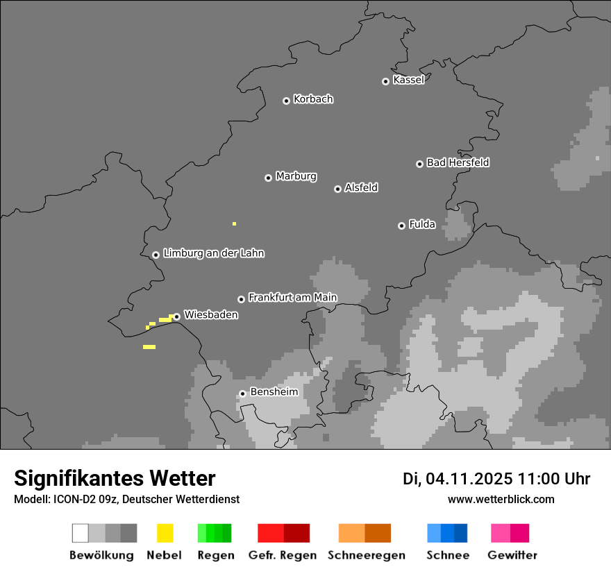 Modellkarten Signifikantes Wetter