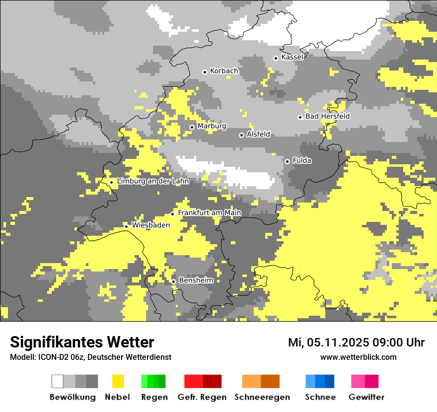 Modellkarten Signifikantes Wetter