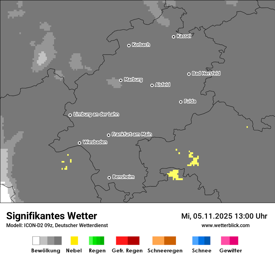 Modellkarten Signifikantes Wetter