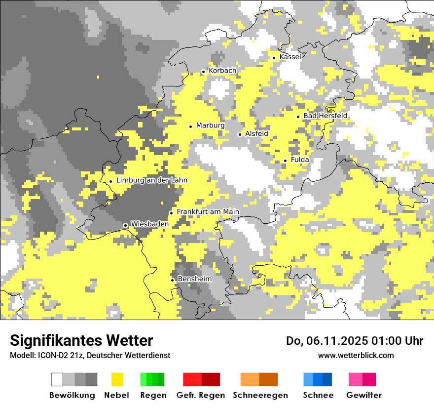Modellkarten Signifikantes Wetter
