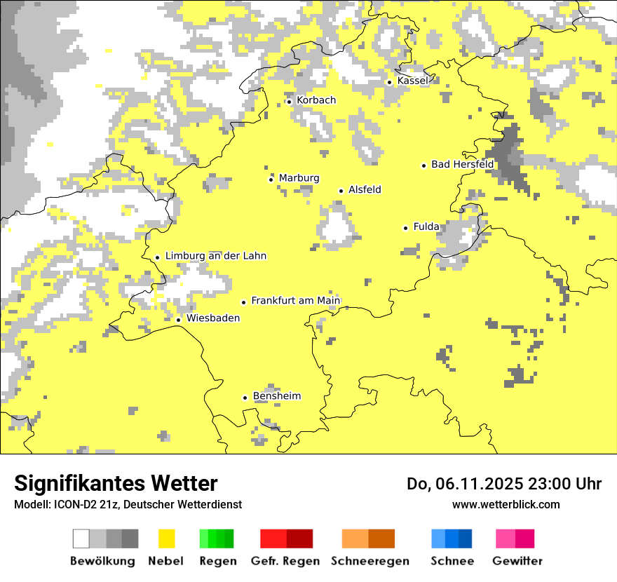 Modellkarten Signifikantes Wetter