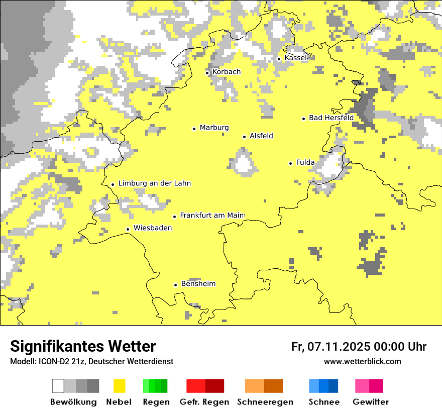 Modellkarten Signifikantes Wetter