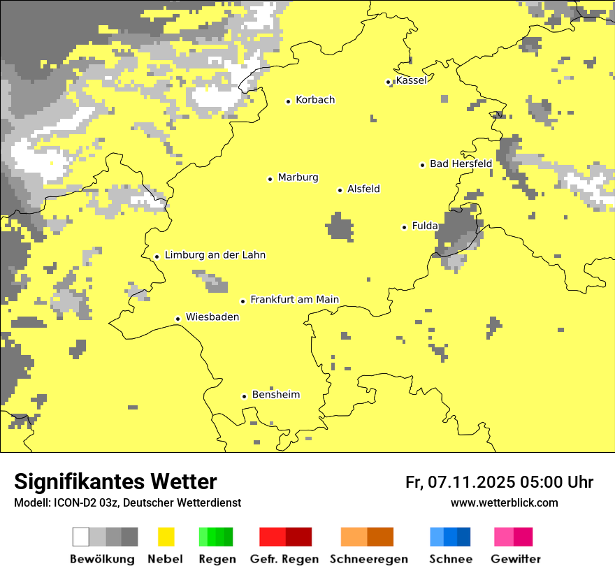Modellkarten Signifikantes Wetter