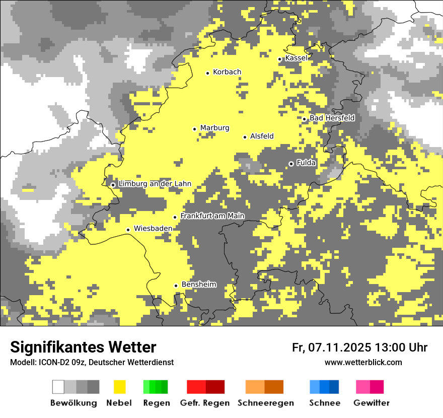 Modellkarten Signifikantes Wetter