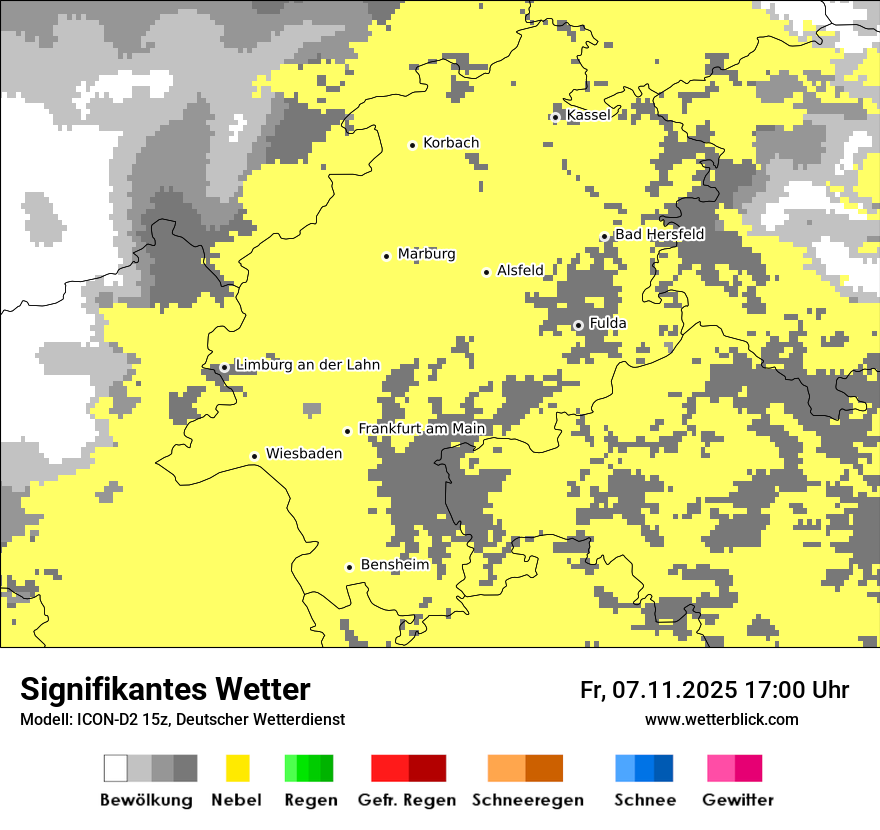 Modellkarten Signifikantes Wetter