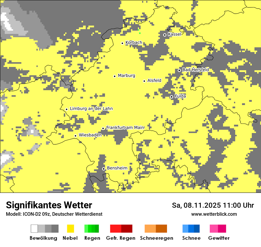 Modellkarten Signifikantes Wetter