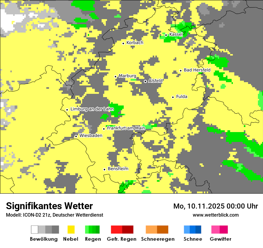 Modellkarten Signifikantes Wetter