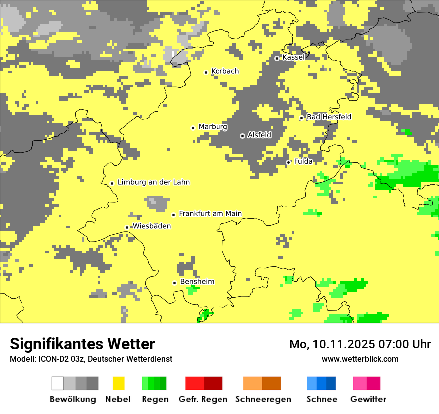 Modellkarten Signifikantes Wetter
