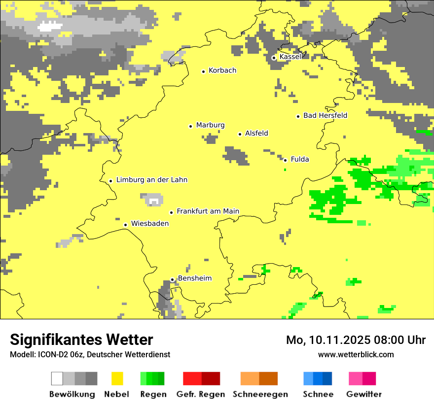 Modellkarten Signifikantes Wetter
