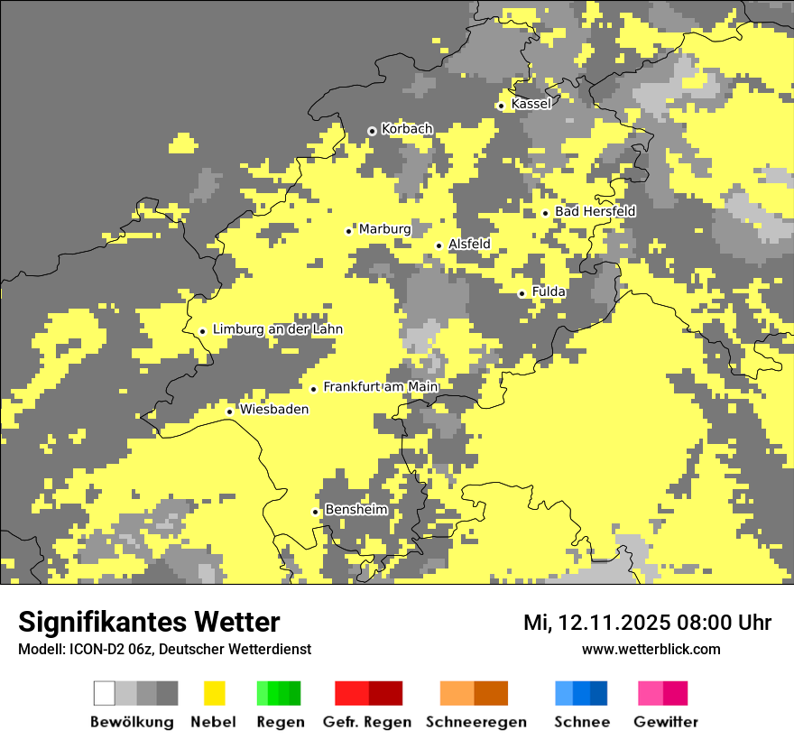 Modellkarten Signifikantes Wetter