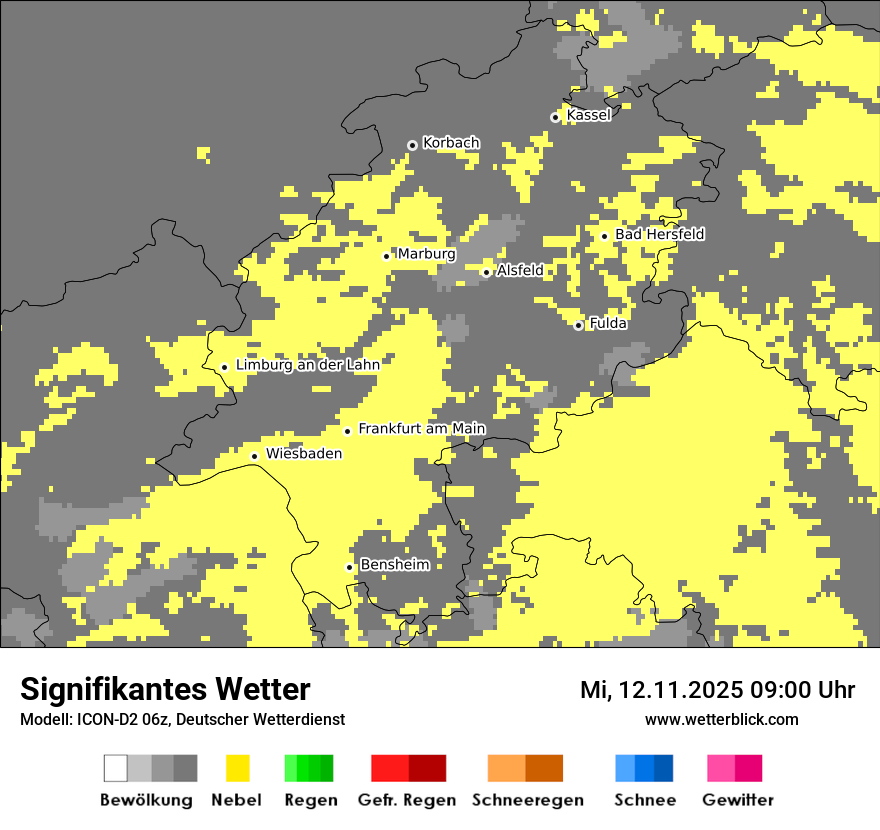 Modellkarten Signifikantes Wetter