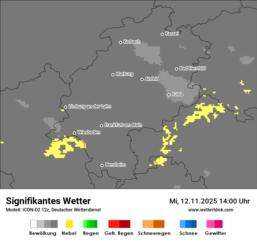 Modellkarten Signifikantes Wetter